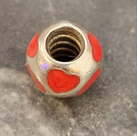Authentic Pandora Red Hot Love Glow In The Dark Charm - Picture 4 of 6
